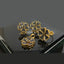 Elegant Gold-Plated Flower Locket Set with Crystal Accents