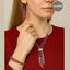 Diamond tassel necklace set with earrings and maang tikka – Destiny.pk