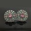 Elegant Halo American Diamond Stud Earrings