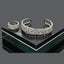 Elegant Crystal-Studded Bracelet and Matching Ring Set