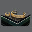 Elegant Crystal-Studded Bracelet and Matching Ring Set