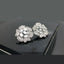 Elegant Crystal Floral Stud Earrings