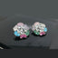 Elegant Crystal Floral Stud Earrings