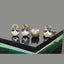 Elegant Oval-Cut American Diamond Earrings & Ring Set