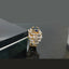 Exquisite Geometric Diamond Ring with Radiant Center Stone