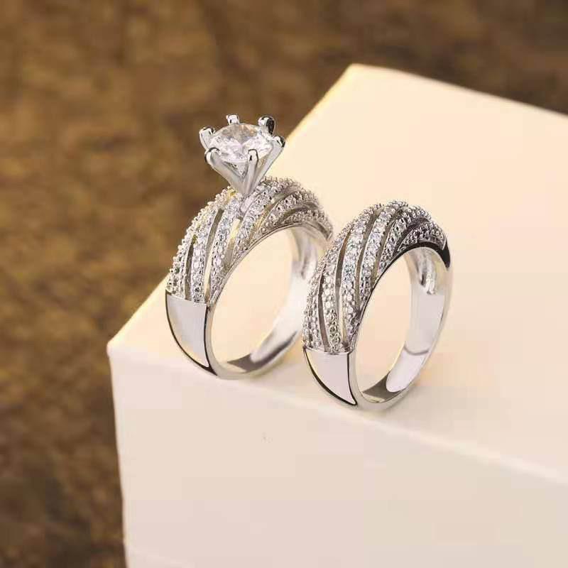 Elegant, Classy Double Ring 654007 - Designer's Destiny 