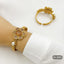 Floral Crystal & Pearl Bracelet – Rs. 2,850