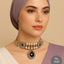 Turquoise & Pearl Choker Set  – Rs. 7,550