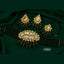 Kundan glass stone choker set with earrings & green beads – Destiny.pk (Available in Mehroon, White, Green)