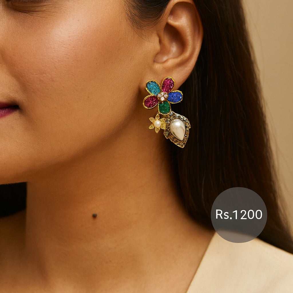 Floral Earrings – Rs. 1,200