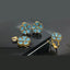 Elegant Gold-Plated Flower Locket Set with Crystal Accents