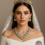 Turquoise & pearl bridal necklace set with matching earrings – Destiny.pk