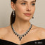 Black Stone Drop Necklace Set – Rs. 8,850