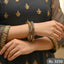 Gold & Black Crystal Bangles
