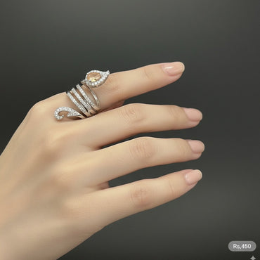 Ruby Accent Ring – Rs. 450