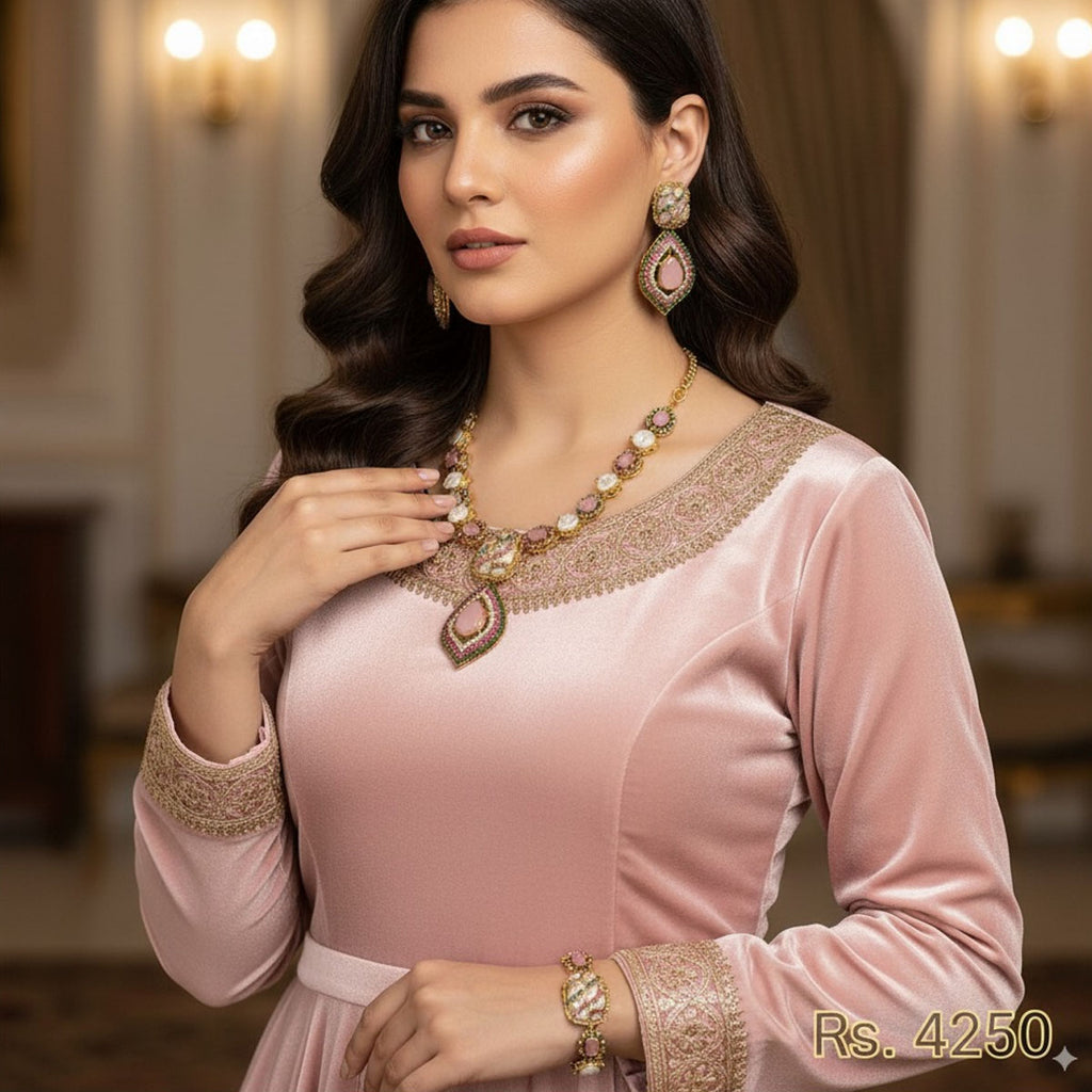 Kundan & Pearl Jewelry Set – Rs. 4250