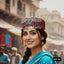 Traditional embroidered Pashtun kufi cap for men, priced Rs. 850