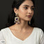 Traditional Jhumka Style Chandbali Earrings with Beads