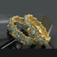 Vintage-Inspired Gold-Plated Floral Bangles