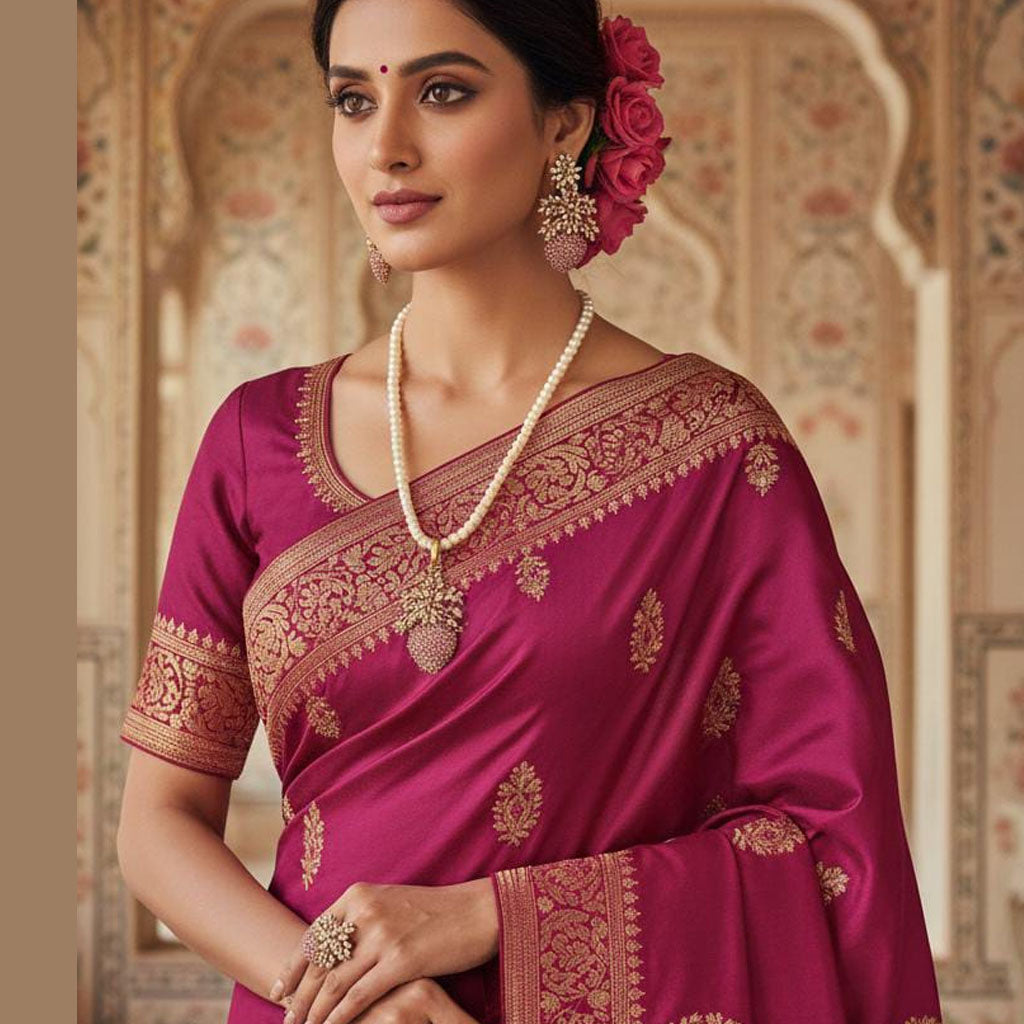 Pearl necklace with multicolored stone pendant and matching earrings, priced Rs. 2150