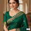Pearl necklace with multicolored stone pendant and matching earrings, priced Rs. 2150