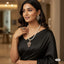 Pearl necklace with multicolored stone pendant and matching earrings, priced Rs. 2150