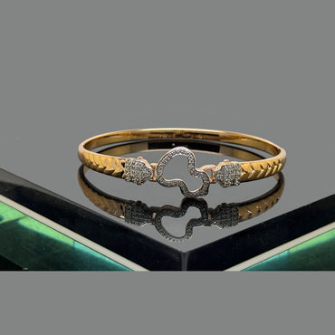 Premium Openable Zircon Bracelet - Stylish Rose Gold Design