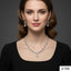 The Stella Set – crystal teardrop necklace with matching earrings for women, priced Rs. 2150