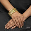 The Royal Kundan Bangle Stack with gold plating and Kundan stones, priced Rs. 4850