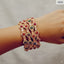 Rhinestone hexagon bangle set with unique geometric design, priced Rs. 1650