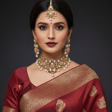 Pearl & Stone Choker Set – Rs. 6450