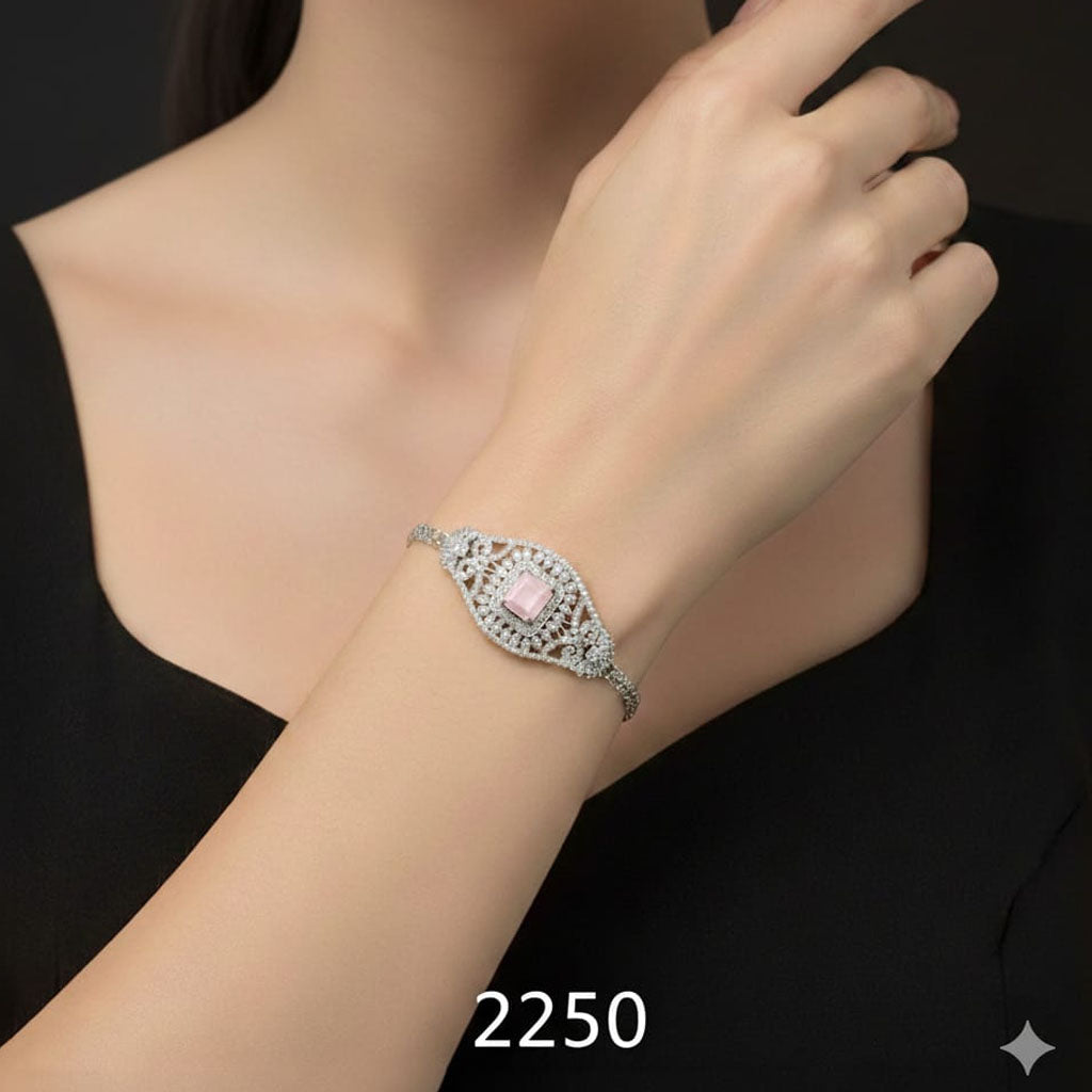 Art Deco Inspired Rhinestone Bracelet - RS 2250