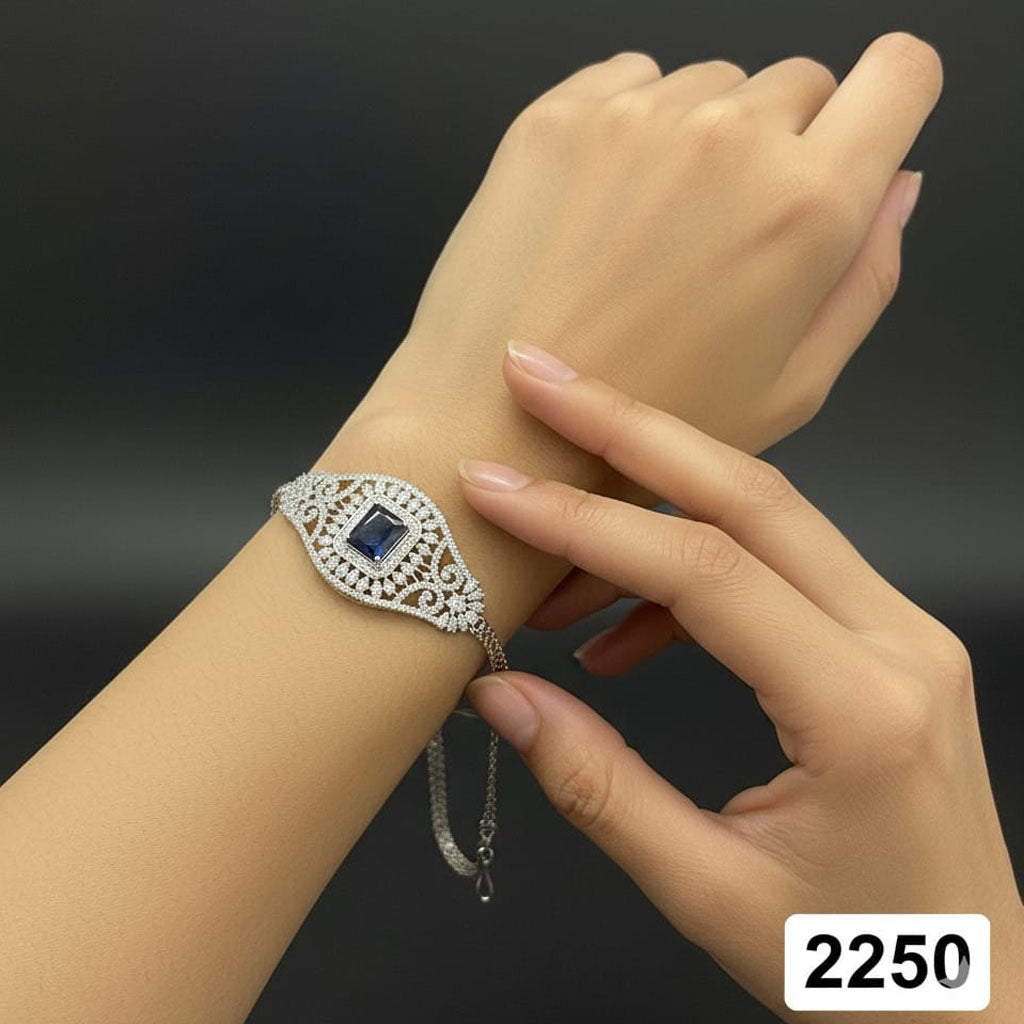 Art Deco Inspired Rhinestone Bracelet - RS 2250
