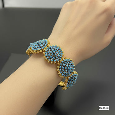 Azure Stone Cuff Bracelet – Rs. 1850