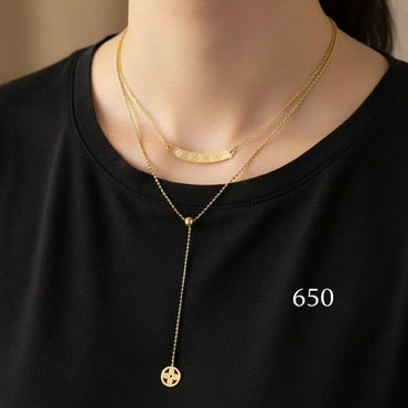 Clover Charm Necklace – Rs. 650