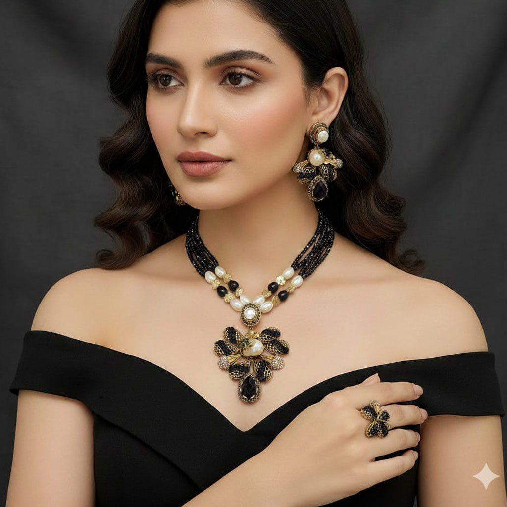Victorian Bead Choker Set – Rs. 4850