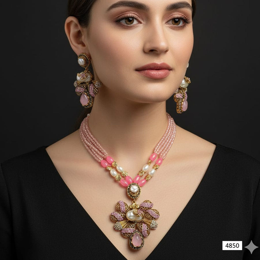 Victorian Bead Choker Set – Rs. 4850