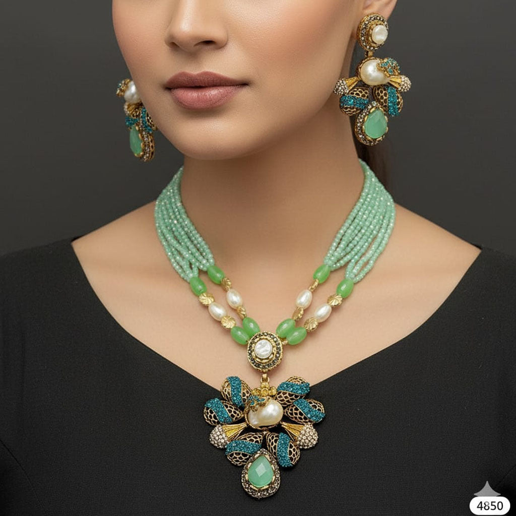 Victorian Bead Choker Set – Rs. 4850