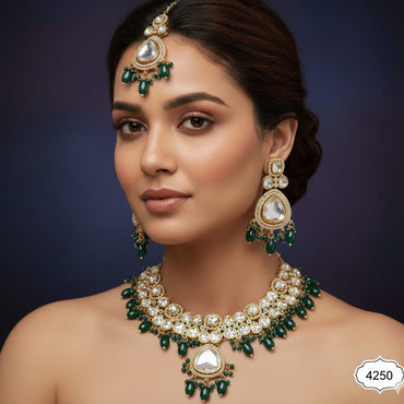 Bridal Kundan Pearl Choker Set – Rs. 4250