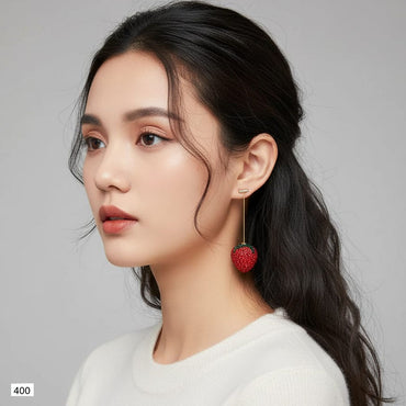 Strawberry Drop Earrings – Rs. 400