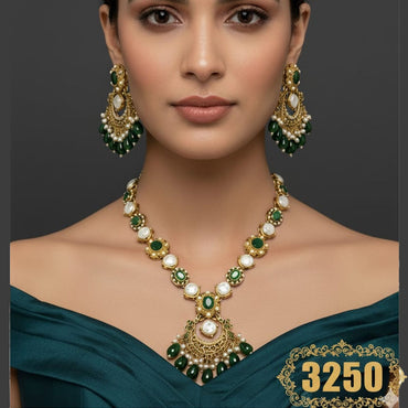 Polki & Pearl Drop Choker – Rs. 3250