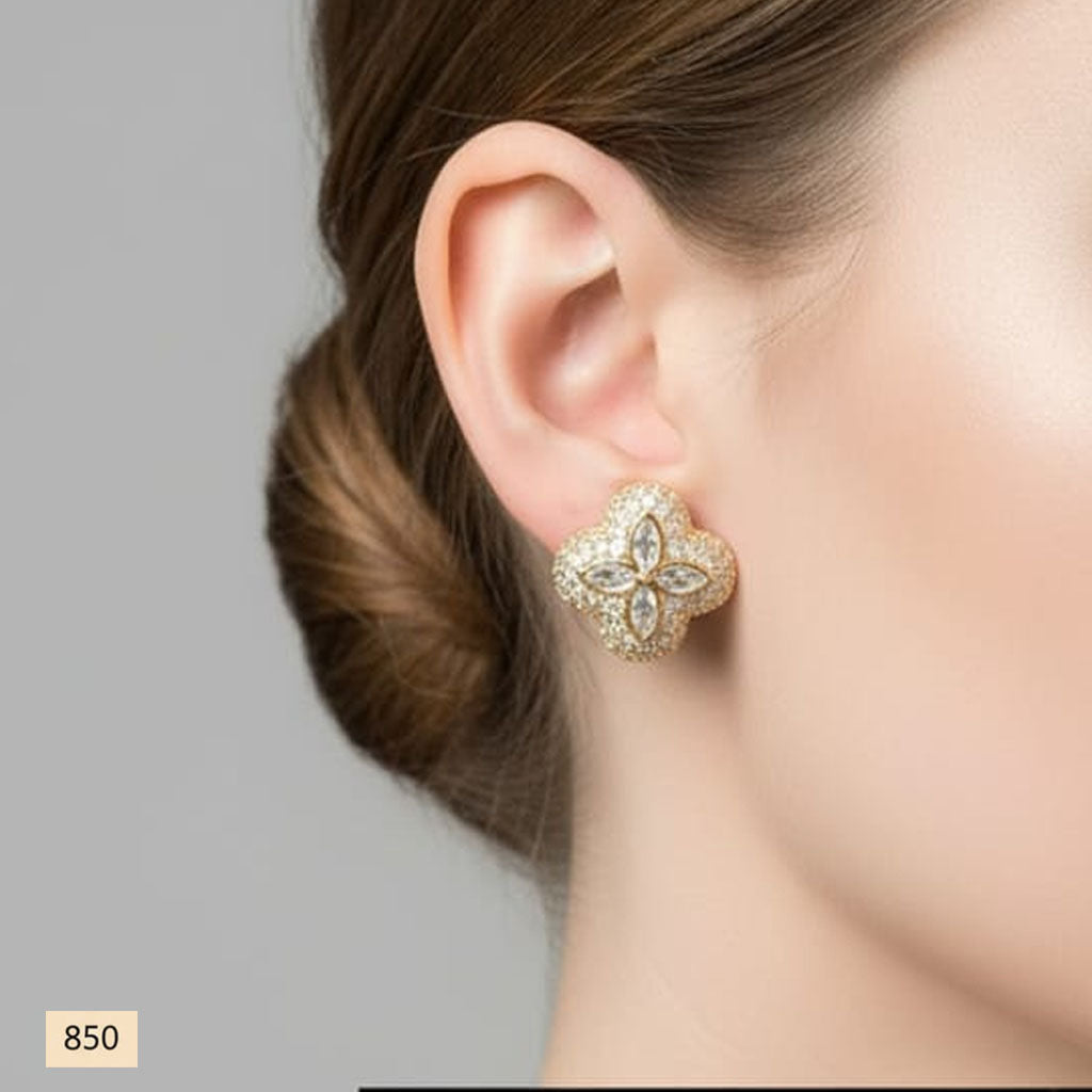 Marquee & Pave Crystal Studs – Rs. 850