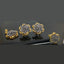 Elegant Traditional Gold-Plated Locket Set
