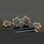 Elegant Traditional Gold-Plated Locket Set