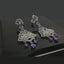 Elegant Gold Plated American Diamond Chandelier Earrings