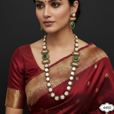 Multi-Color Stone & Pearl Bridal Set – Rs. 4450