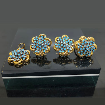 Elegant Traditional Gold-Plated Locket Set