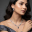 Amethyst & CZ Circle Link Set – Rs. 3250