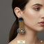 Multi-Stone Floral Chakra Dangler Earrings – Rs. 3250