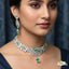 Marquise CZ & Emerald Teardrop Choker Set – Rs. 3550